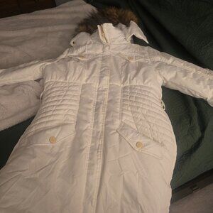 Vintage Baby Phat long white coat